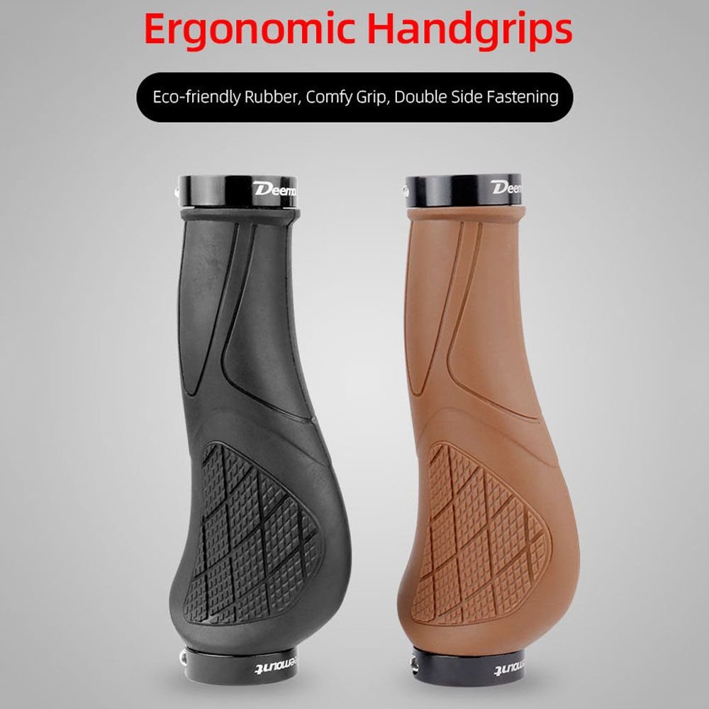 Deemount Bicycle Eco Rubber Grips Anti-skid Bar End Comfy Hand Feel