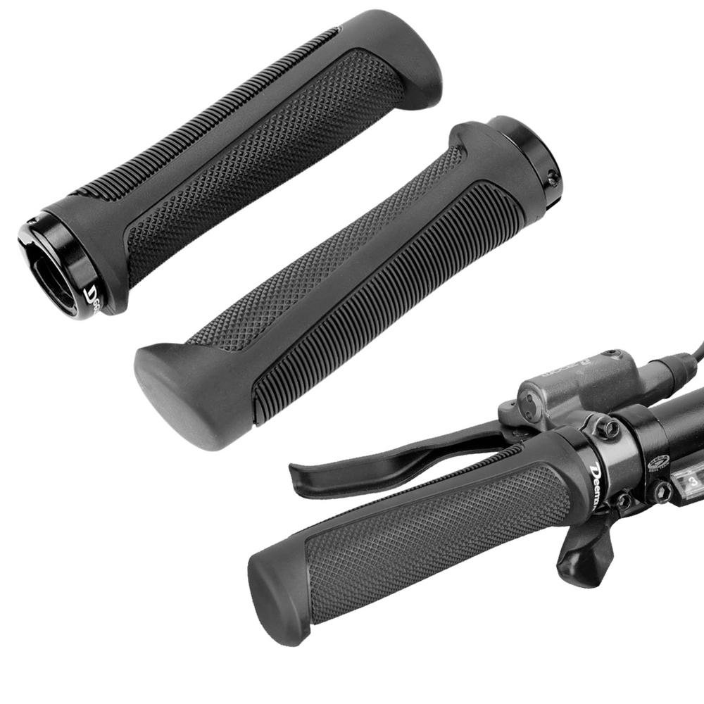 DEEMOUNT Bike Handlebar Grips Single Lock-on Bike Grips Mountain Bicycle