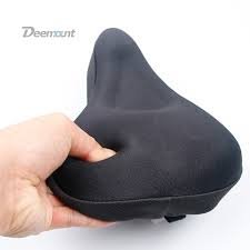 Deemount Bicycle Seat Cover Ergonomic bicycle saddle with silicone gel, foam, spandex that holds firmly and absorbs shock.