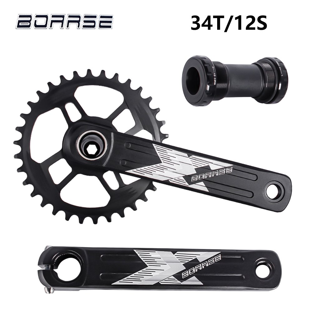 BOARSE Mountain Bike Crankset 34T Chainwheel Aluminum Alloy