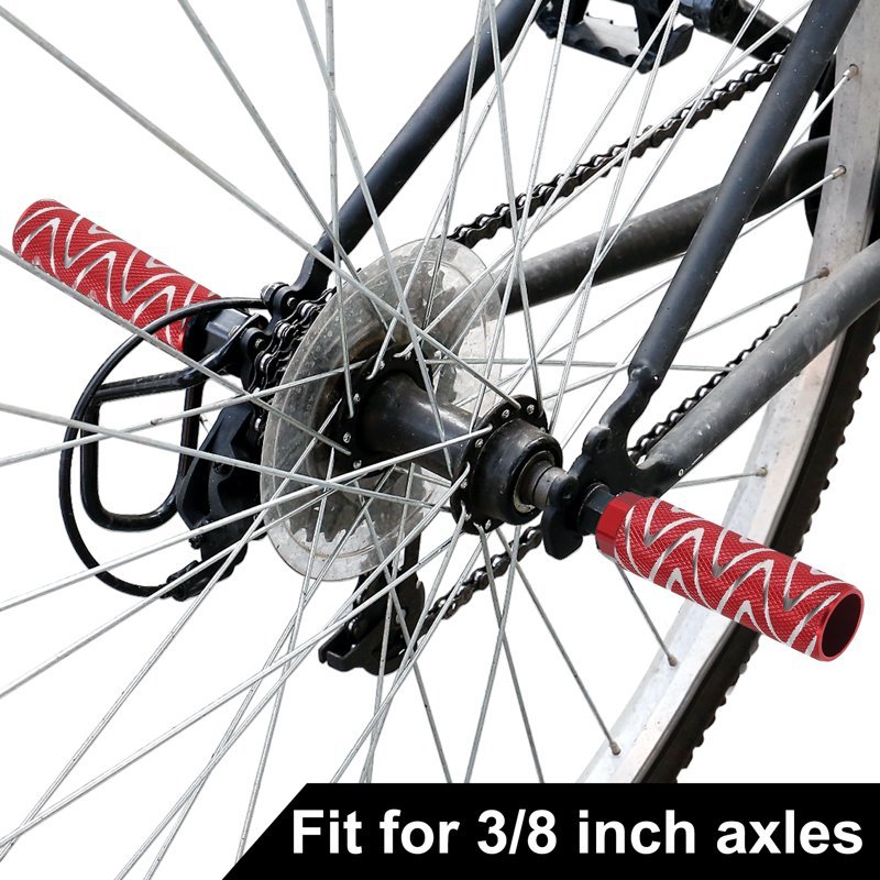 Aluminum Alloy Bike Wave Stripes Foot Pegs