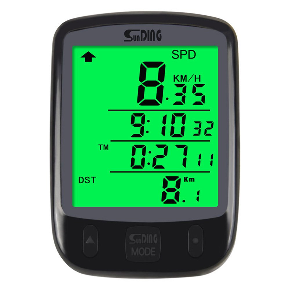 Sunding Bicycle Speedometer Wireless Wired Odometer Bicycle Luminous Watch Measuring Speed Odometer