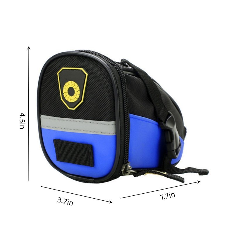 BSOUL Bicycle Strap-On Saddle Bag with perfect Size I With reflective for a Safety ride - Image 3