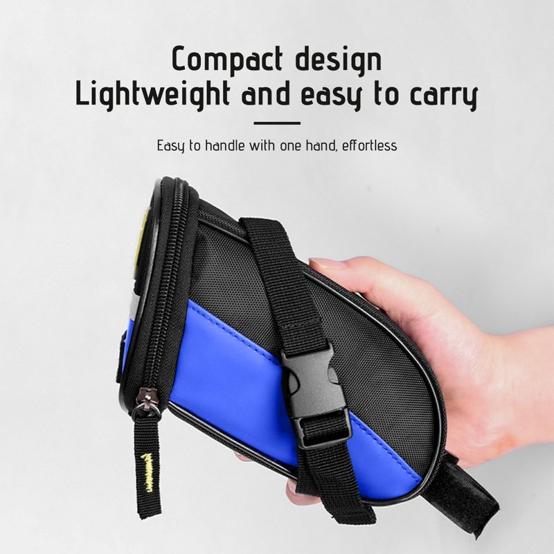 BSOUL Bicycle Strap-On Saddle Bag with perfect Size I With reflective for a Safety ride - Image 4
